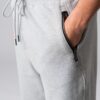 Men’s grey 100% cotton sweatpants with zip pockets