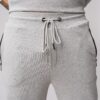 Men’s grey 100% cotton sweatpants with a drawstring waist
