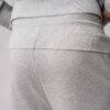 Men’s grey 100% cotton sweatpants with a drawstring waist
