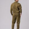 Men’s olive 100% cotton regular-slim fit sweatsuit