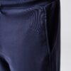 Men's navy 100% cotton sweatpants with side pockets