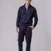 Men's navy 100% cotton sweatsuit