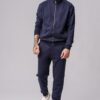 Men’s navy 100% cotton regular-slim fit loungewear