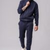 Men’s navy 100% cotton regular-slim fit sweatsuit