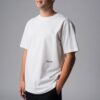 Back to Blu white 100% cotton men's T-shirt