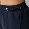Women’s navy blue sustainable wide-leg sweatpants