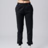 Women’s black 100% Cotton slim sweatpants