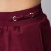 Women’s burgundy 100% cotton slim sweatpants