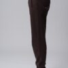 Women’s brown 100% cotton regular-slim fit sweatpants
