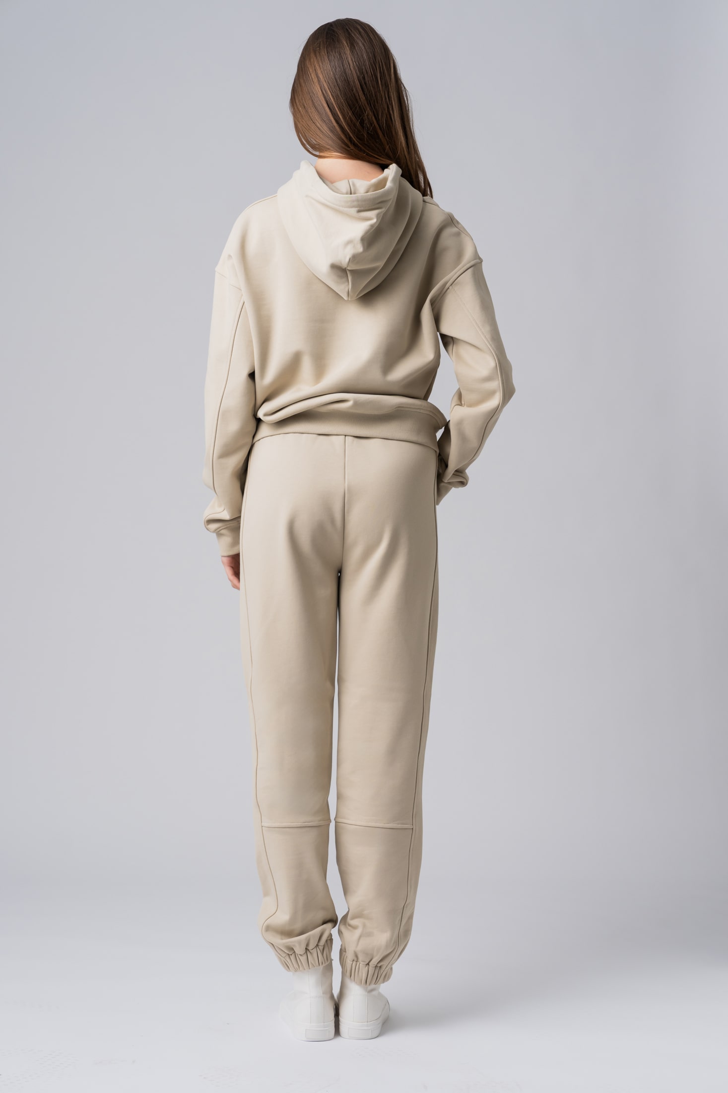 Women’s beige 100% cotton regular fit loungewear