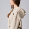 Women’s beige 100% cotton hoodie