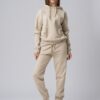 Women’s beige 100% cotton regular fit active wear