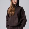 Women’s brown 100% cotton hoodie