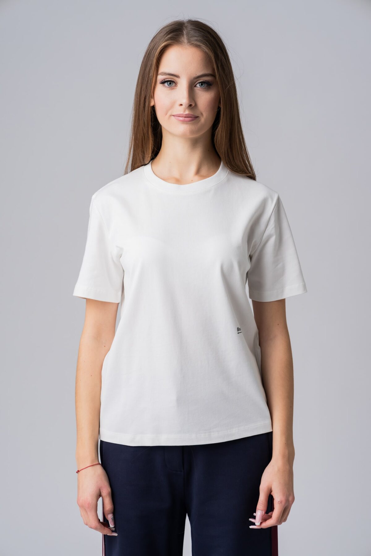 Women's white 100% cotton T-Shirt