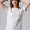 Women's white 100% cotton T-Shirt