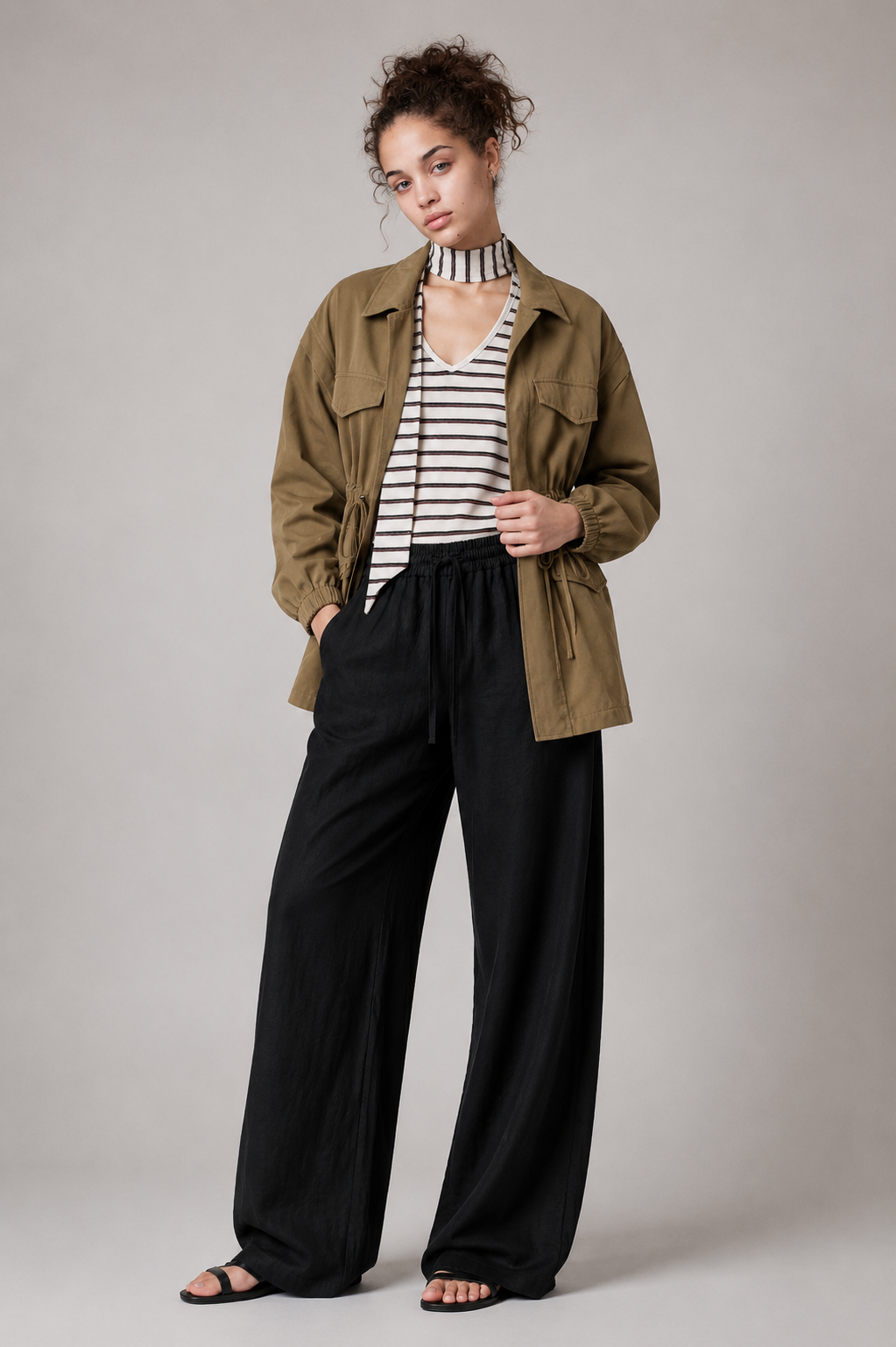 Lightweight Jacket with Adjustable Waist